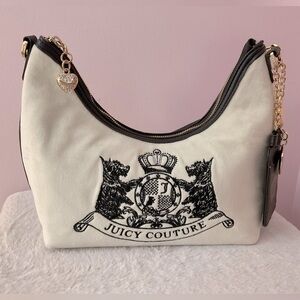 Juicy Couture classic Scottie dogs shoulder hobo bag